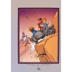 Affiche Spirou et Fantasio - Le Side-Car - DEMONS et MERVEILLES