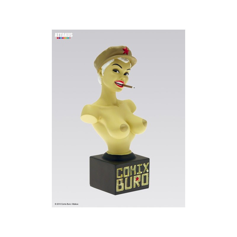 Figurine Buste pin-up Comix Buro - Version Topless - Attakus B421